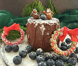 森林的熊 圣诞场景蛋糕#圣诞烘趴 为爱起烘#的做法