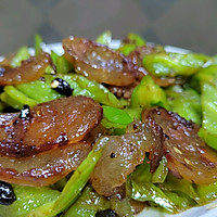 豆豉炒腊肠，美味无比的做法图解9