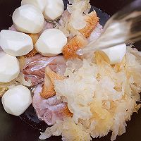 #做川菜，用豪吉#猴头菇银耳猪展汤的做法图解8