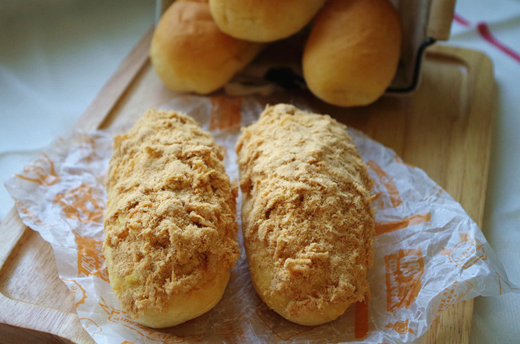 肉松面包 中种法的做法