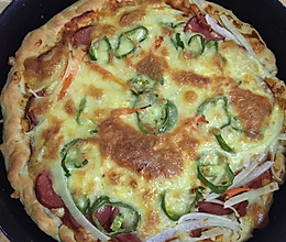 蔬菜火腿肠披萨的做法