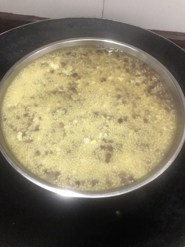 红豆小米糕的做法