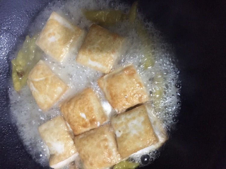 【贺晓溪】野山椒焖豆腐的做法图解4
