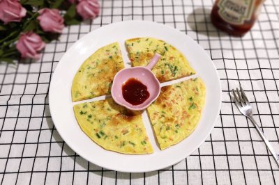 香葱火腿鸡蛋饼