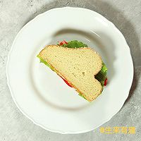 低卡番茄蟹柳燕麦三明治的做法图解6