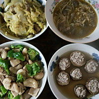 肉馅蘑菇的做法图解4