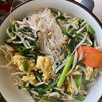 韭菜豆芽炒粉丝的做法图解5