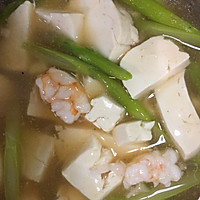 虾仁豆腐芦笋汤的做法图解8