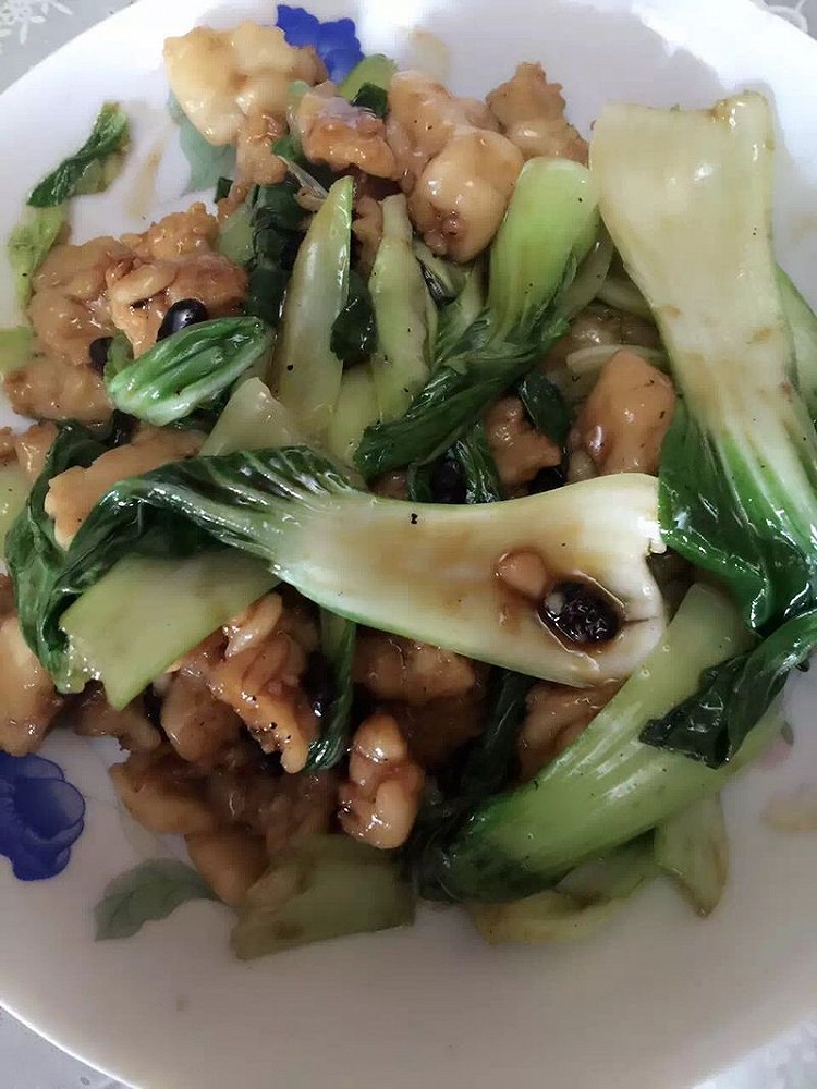 油菜炒面筋的做法