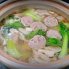 蘑菇牛肉丸汤