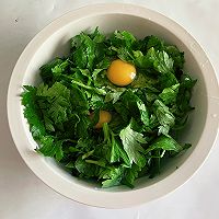 #寻味外婆乡传承春日宴#芹菜叶鸡蛋饼的做法图解3