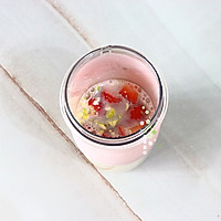 草莓蛋白营养坚果燕麦饮-孕期早餐下午茶食谱的做法图解5