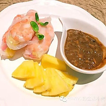 #小食#虾仁菠萝卷