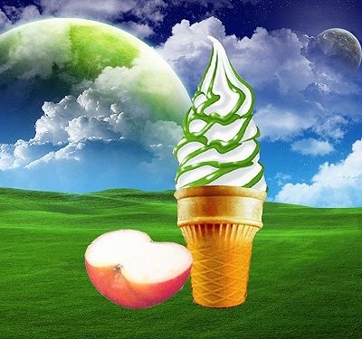 苹果冰淇淋