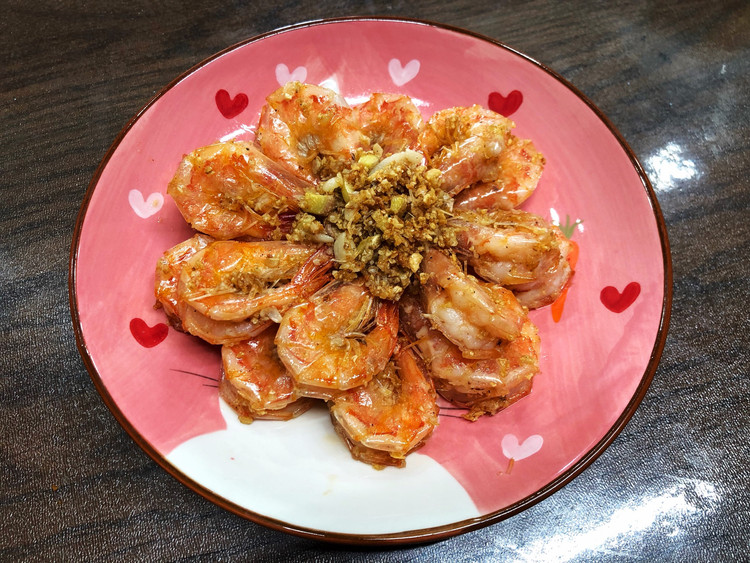 金蒜基围虾的做法
