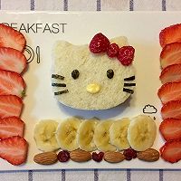 HelloKitty 香蕉三明治的做法图解9