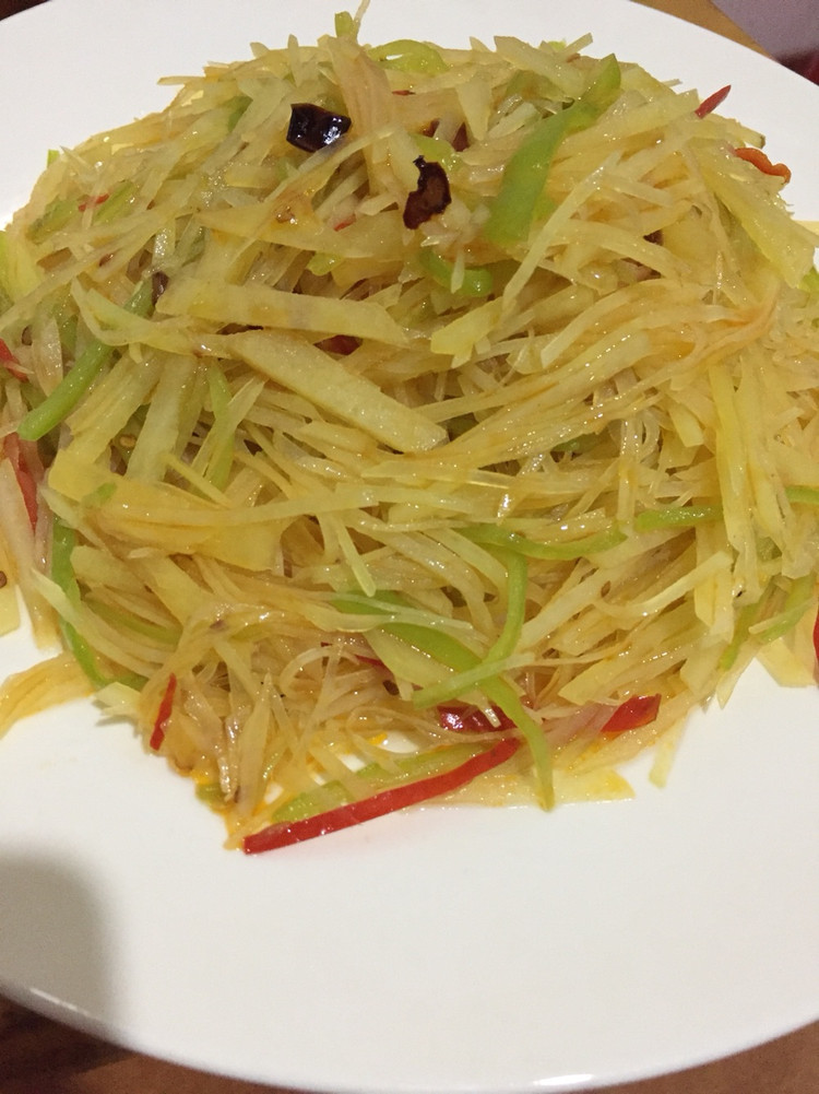 酸辣土豆丝的做法