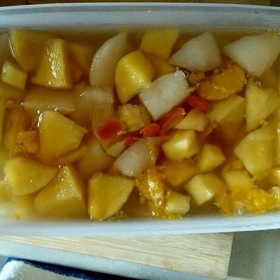 冰糖水果罐头