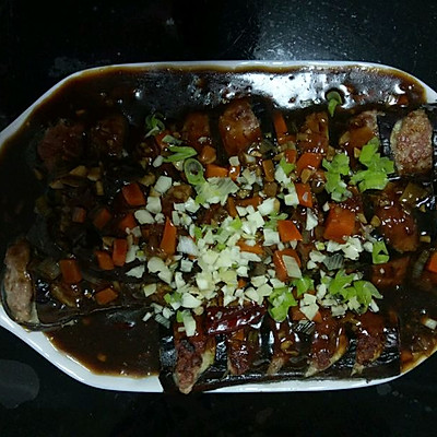 少油版肉酿茄子