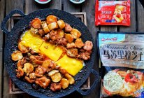 #奶香四溢 暖锅佳味#铁板芝士年糕鸡的做法