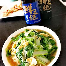 奶白菜炒豆皮