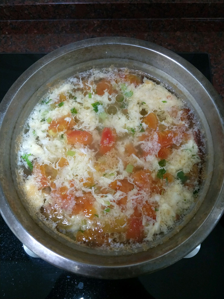 简易番茄土豆蛋花汤的做法