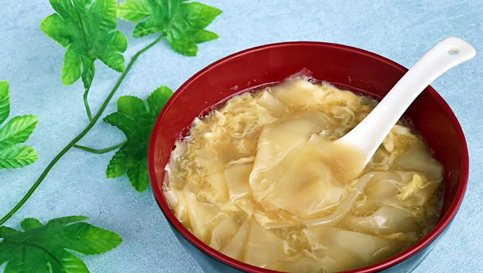 云吞皮蛋花糖水-怀旧风味