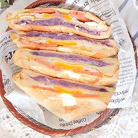 紫土豆泥蛋腿三明治的做法图解16