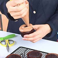 超级可爱的火鸡cupcake，巧克力纸杯蛋糕的做法图解14