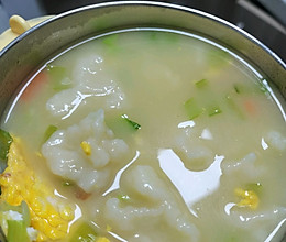 超级简单花蛤面疙瘩汤的做法