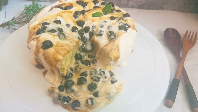 网红爆浆珍珠蛋糕