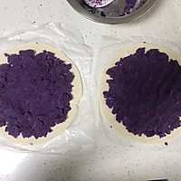 超简单手抓饼紫薯卷的做法图解1