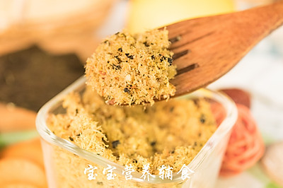 胡萝卜海苔肉松拌饭料