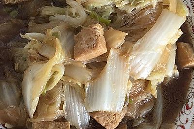 东北白菜炖冻豆腐粉丝