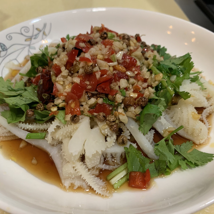 简单快手下饭菜油爆牛百叶的做法