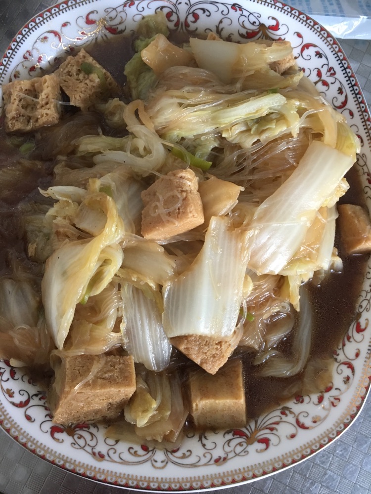 东北白菜炖冻豆腐粉丝