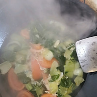西红柿青菜蛋汤的做法图解7