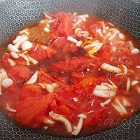 海味茄菇豆腐汤的做法图解4