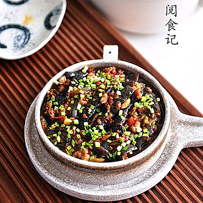 鱼香肉末茄子煲