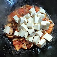 番茄香菇烩豆腐#太太乐鲜鸡汁芝麻香油#的做法图解4