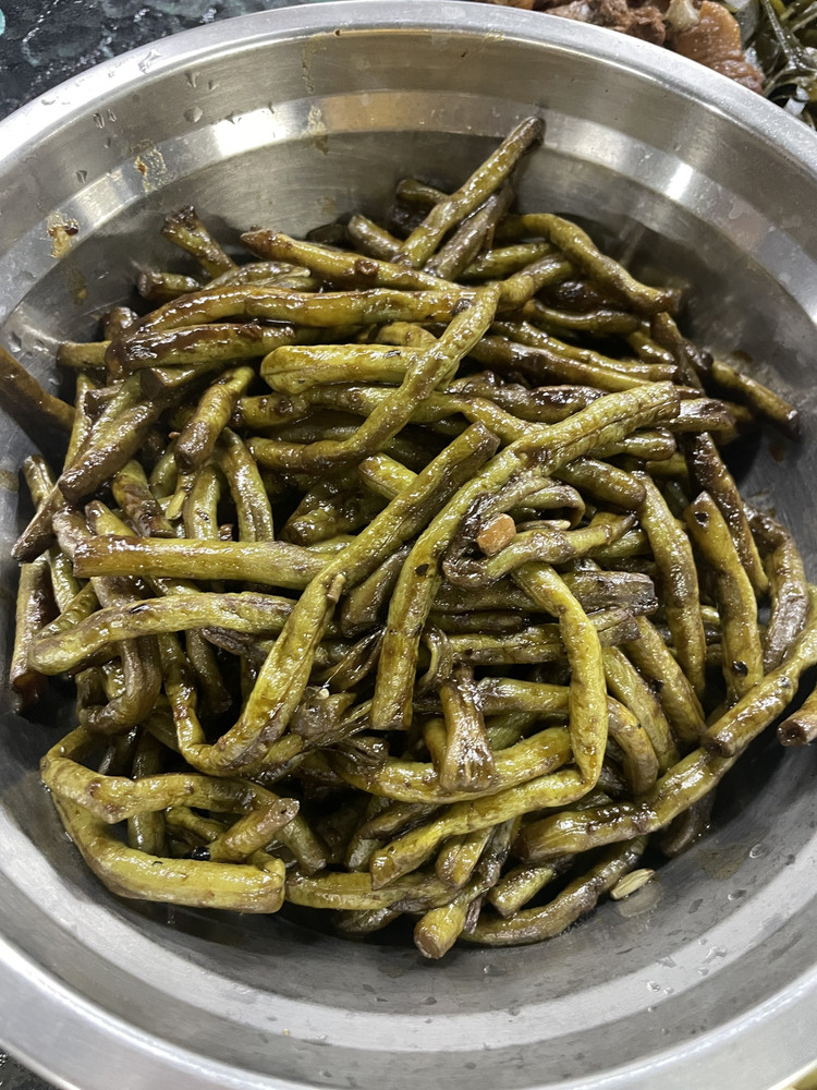 烤豇豆的做法
