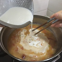 皮蛋西红柿疙瘩汤的做法图解8