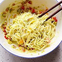 牛油果拌面的做法图解7