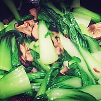 香菇炒上海青的做法图解5
