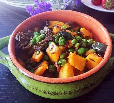 牛肉青豆炖南瓜