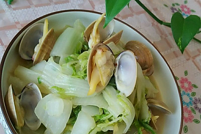 蛤蜊奶白菜
