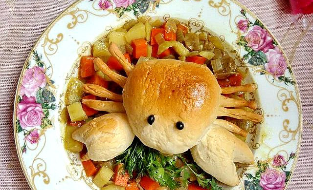 咖喱螃蟹面包