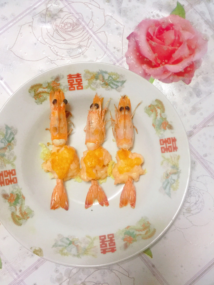 小红锅出品：宝宝菜铁板芝士大虾的做法