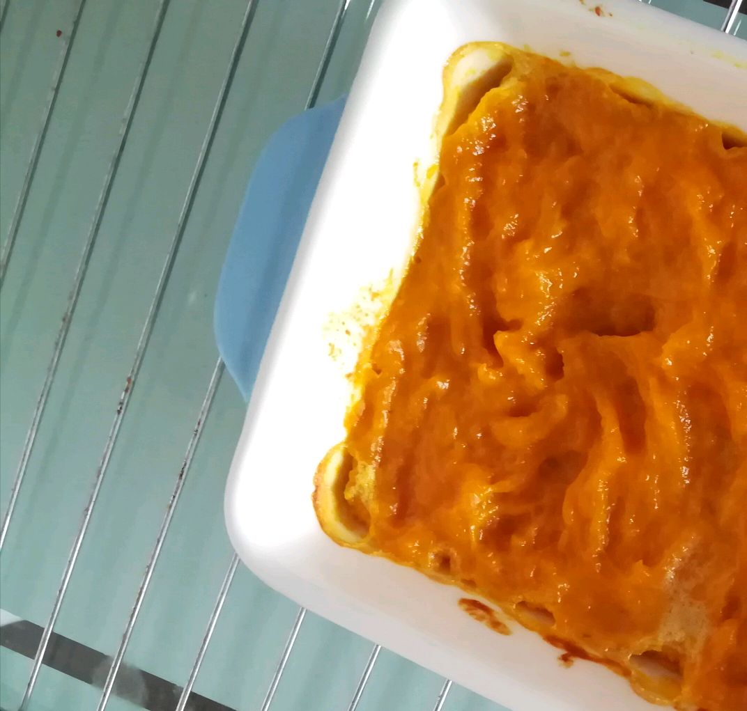 Baked pumpkin in healthy version