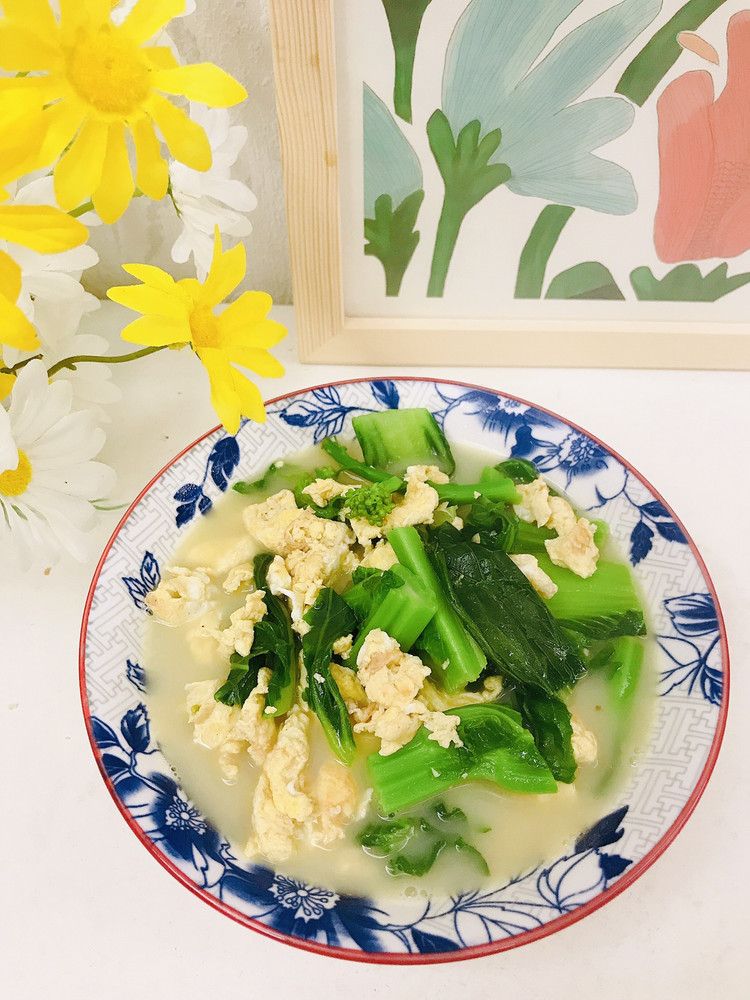 青菜鸡蛋汤的做法